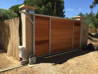 Rénovation – Portail sur Mesure bois exotique et aluminium (CMA)