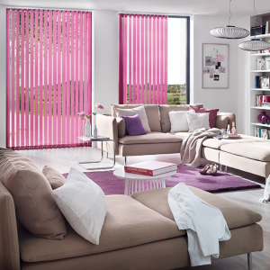 Idéal pour les larges baies - Différentes formes - Du voilage au tissu technique Store à bandes (californien)